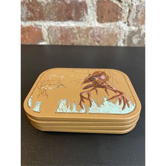 Set of 4 Vintage Avon Wildlife Coasters Tom O'Brien Felt Back - Picture 7 of 11